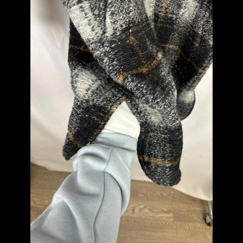 Isabel Marant Etoile Plaid Gabriel Coat Wool Blend Grey Size 38 FR, 6 US - Picture 5 of 8
